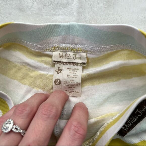 Matilda Jane More Than Frills Shorties hello lovely collection 2 lime green - Picture 3 of 4